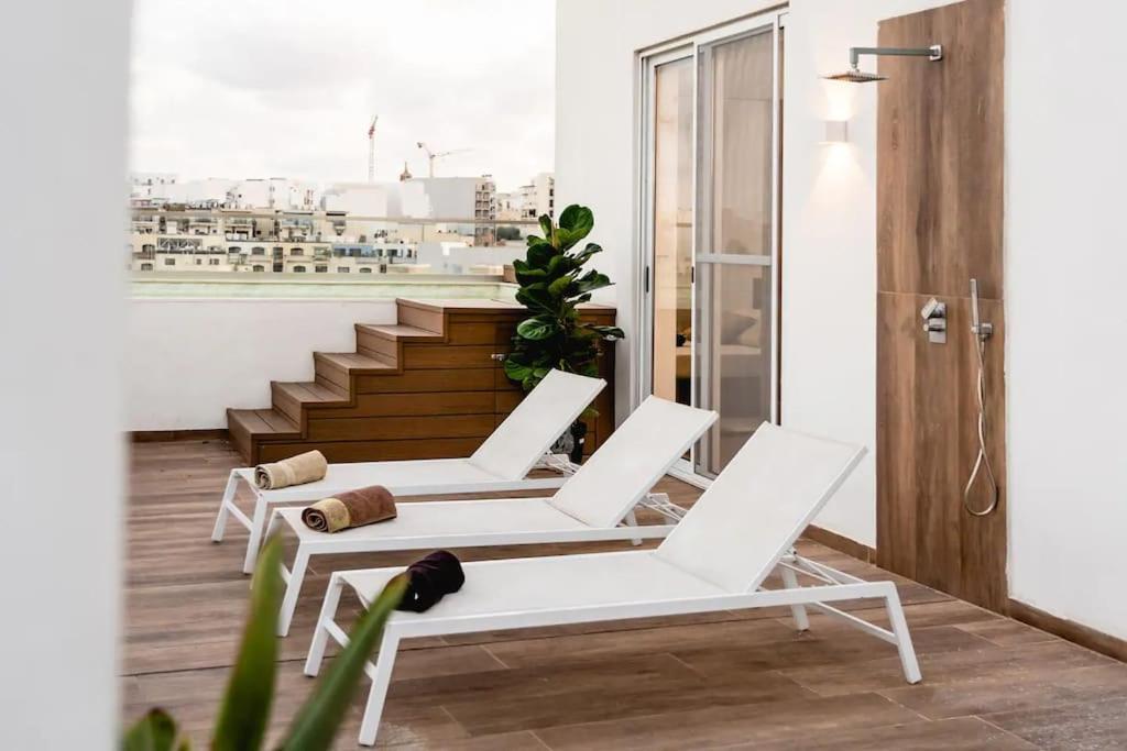 Apartamento Luxurious & Stylish Penthouse With Private Pool Msida Exterior foto